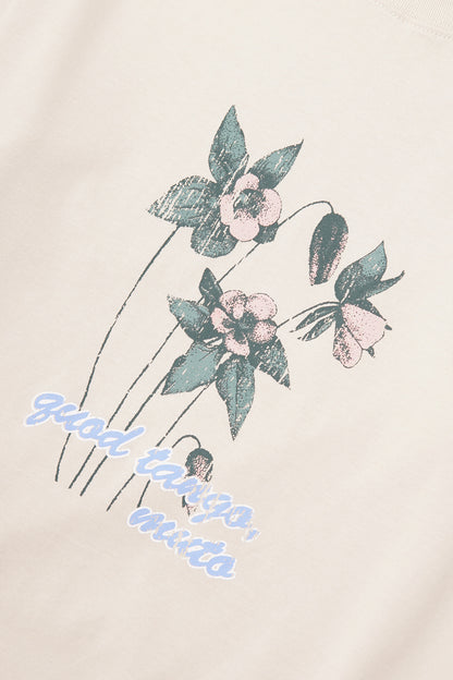"QUOD TANGO, MUTO" ULTRA HEAVY TEE IN OAT
