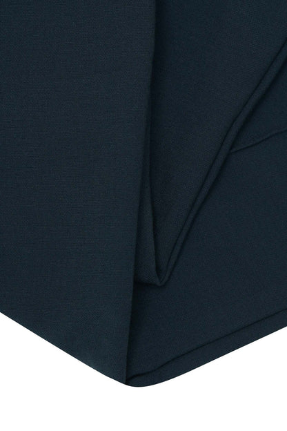 PLEATED CROPPED PANTS IN REGAL BLUE
