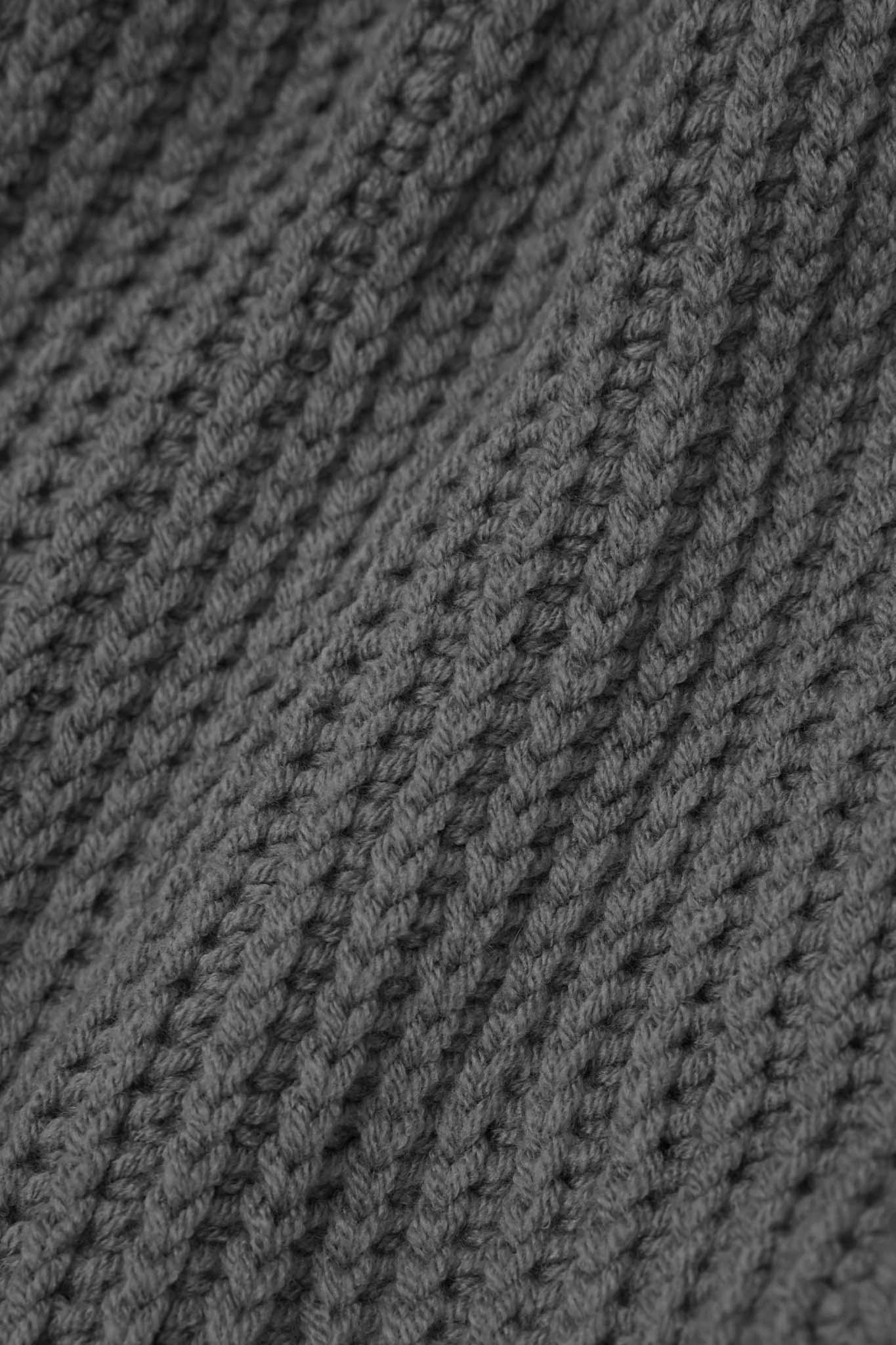 HAND KNIT FISHERMAN BEANIE (STONE)