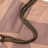 NEEDLEWORK SWEATSHORTS IN WHEAT/MAUVE