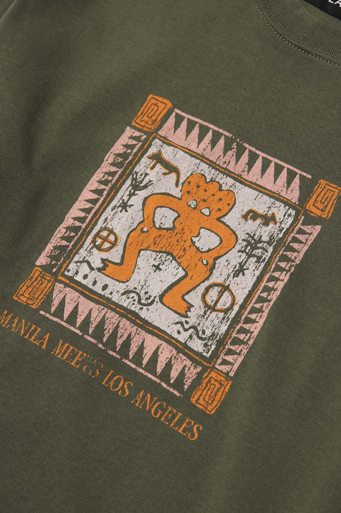 "SUPEREGO" ULTRA HEAVY TEE IN OLIVE