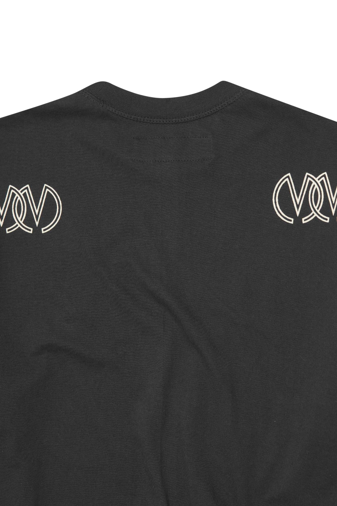 TWIN M'$ LOUNGE TEE IN CAVIAR