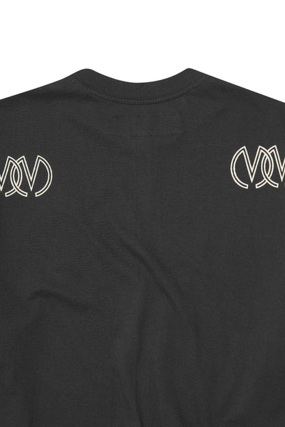 TWIN M'$ LOUNGE TEE IN CAVIAR
