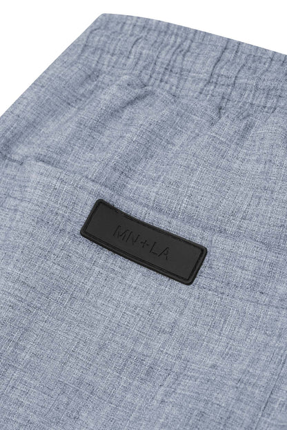 CROPPED LOUNGE PANTS IN PEBBLE BLUE