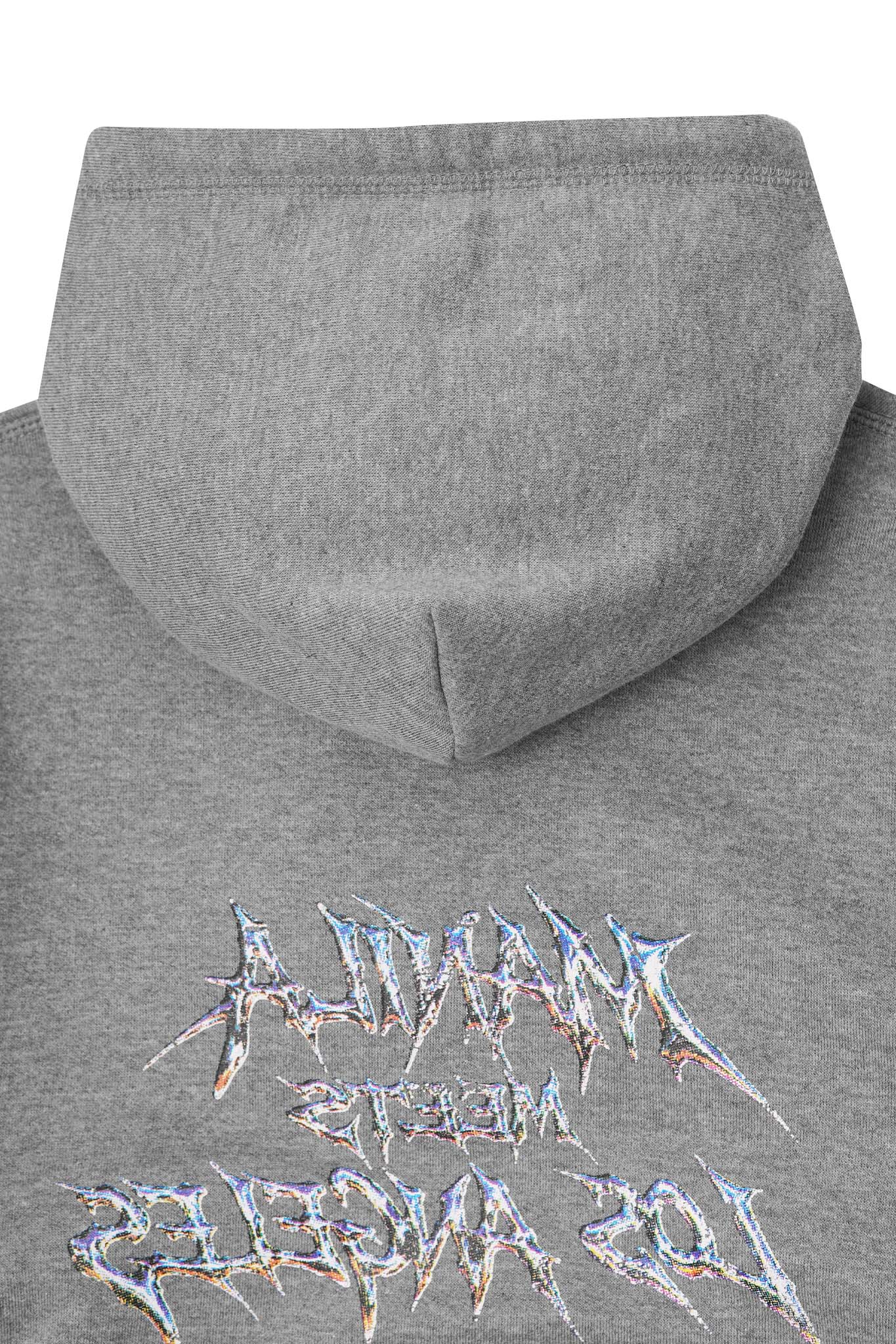 "MERCURIAL" HOODIE IN HEATHER GREY