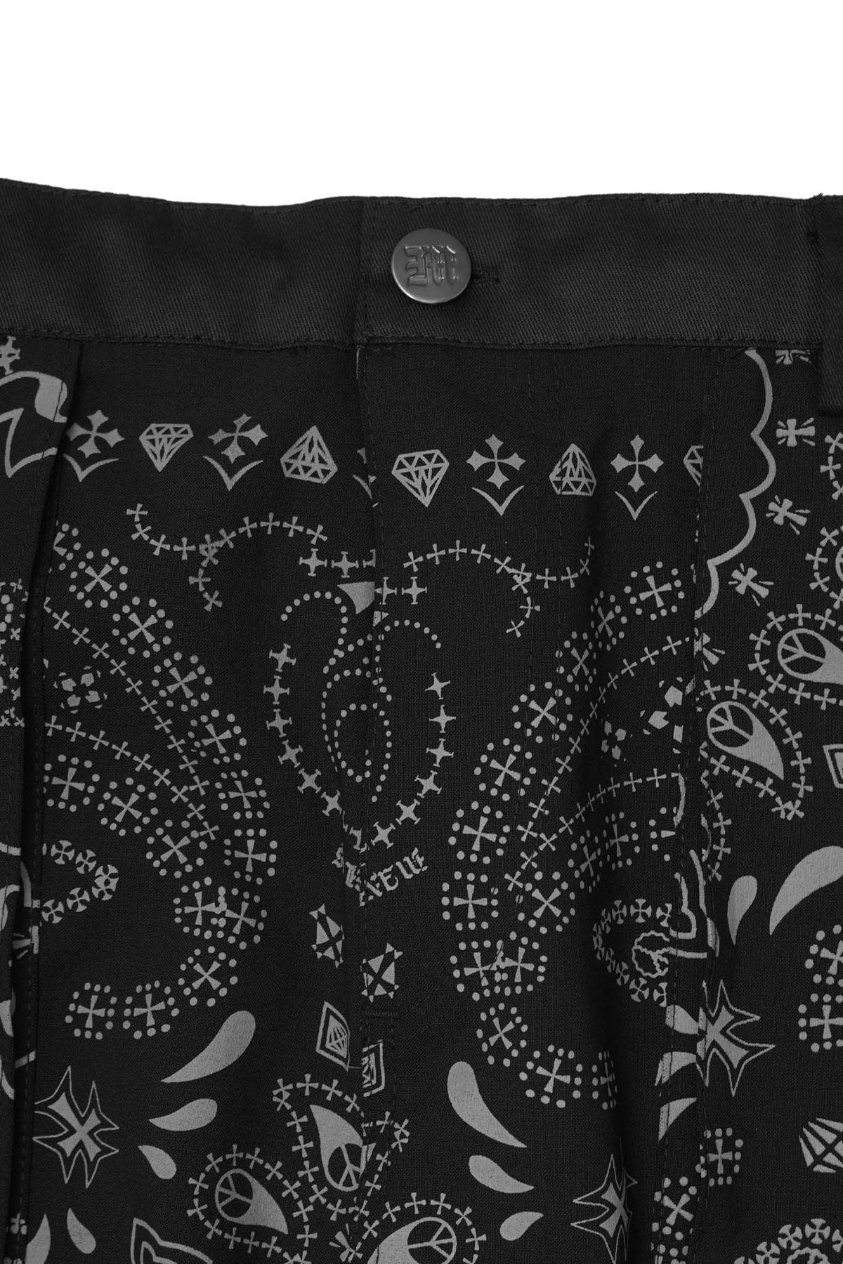 "PEACE PAISLEY" PHAT PANTS IN RAVEN