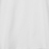 MILITIA MOCK NECK WAFFLE TEE IN WHITE