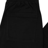 WAFFLE WEAVE PLEATED WIDE PANTS IN CAVIAR