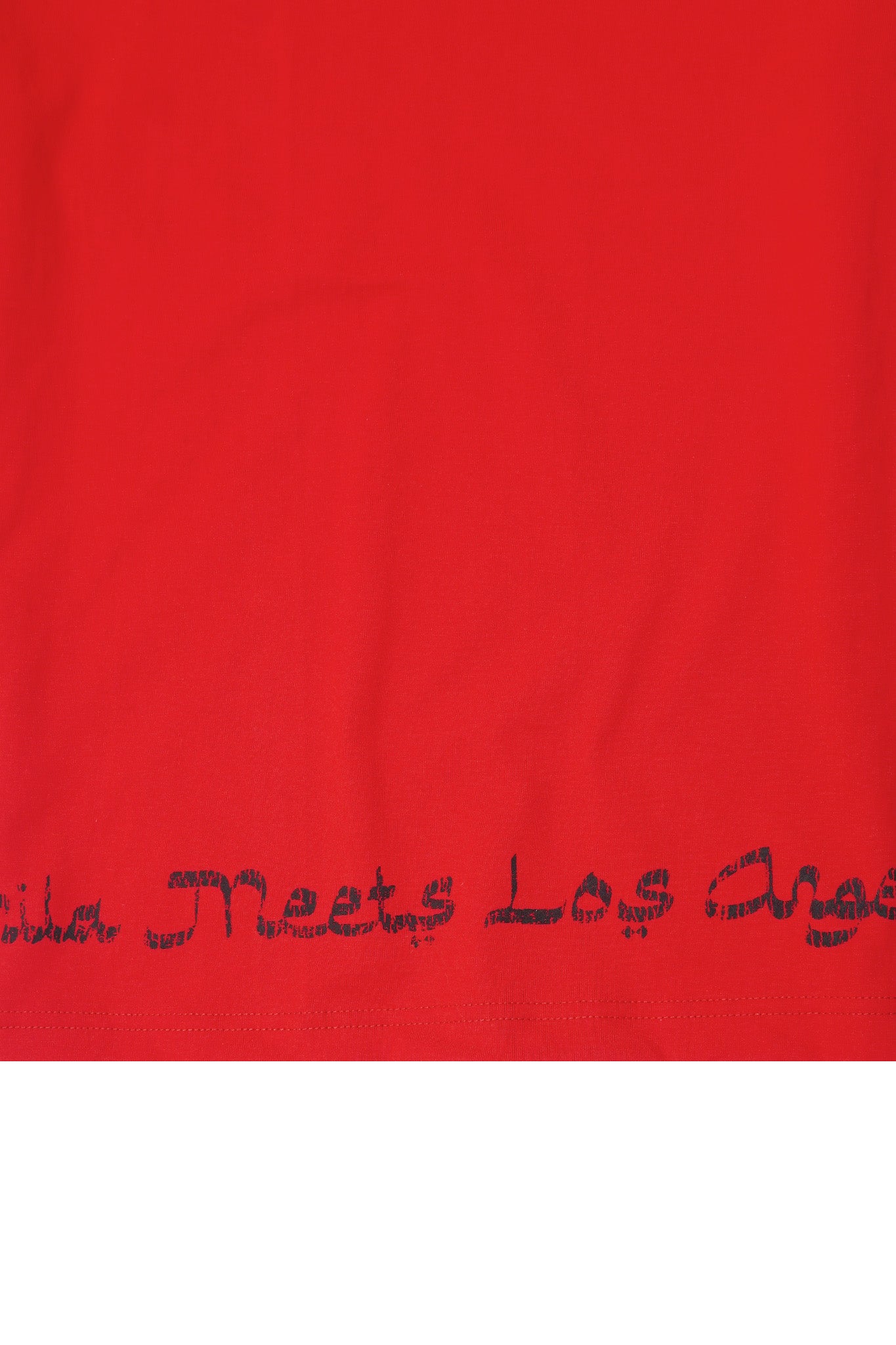 "LOVE HURTS" TEE IN RARRI RED