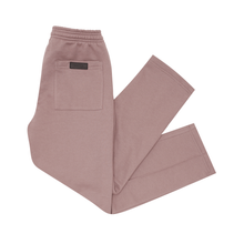 PLEATED WIDE LOUNGE PANTS IN MAUVE