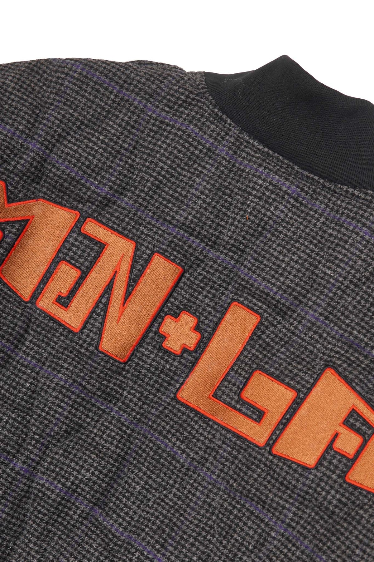 "THAI" BOMBER JACKET IN PIGEON PLAID/SAFFRON