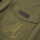 M+ VEINS PANTS IN OLIVE