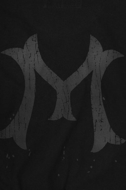 "HITTER" V3 MOCK NECK LITE TEE IN ONYX