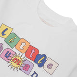 "SUN IS OUT" LITTLE HUMAN™ LONGSLEEVE TEE IN WHITE