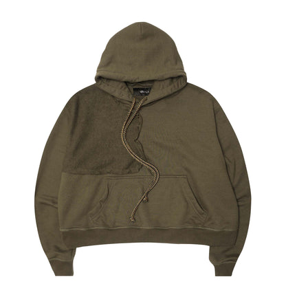 DECONSTRUCTED HOODIE IN OLIVE