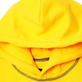 "M'$ UNIVERSITY V2" CUTOFF HOODIE IN CANARY YELLOW