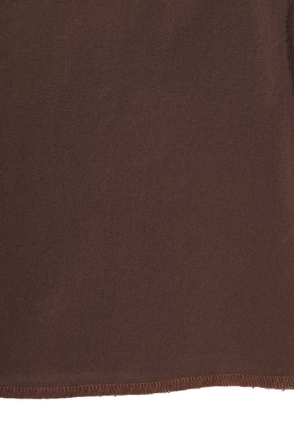 MANDARIN SHIRT IN WOOD