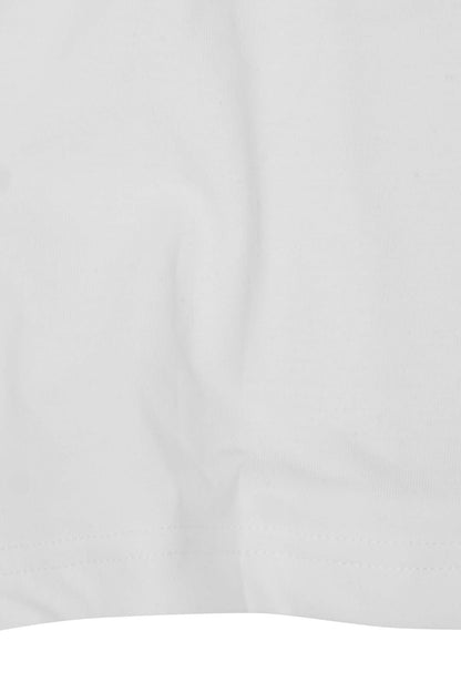 MOCK NECK TEE IN WHITE