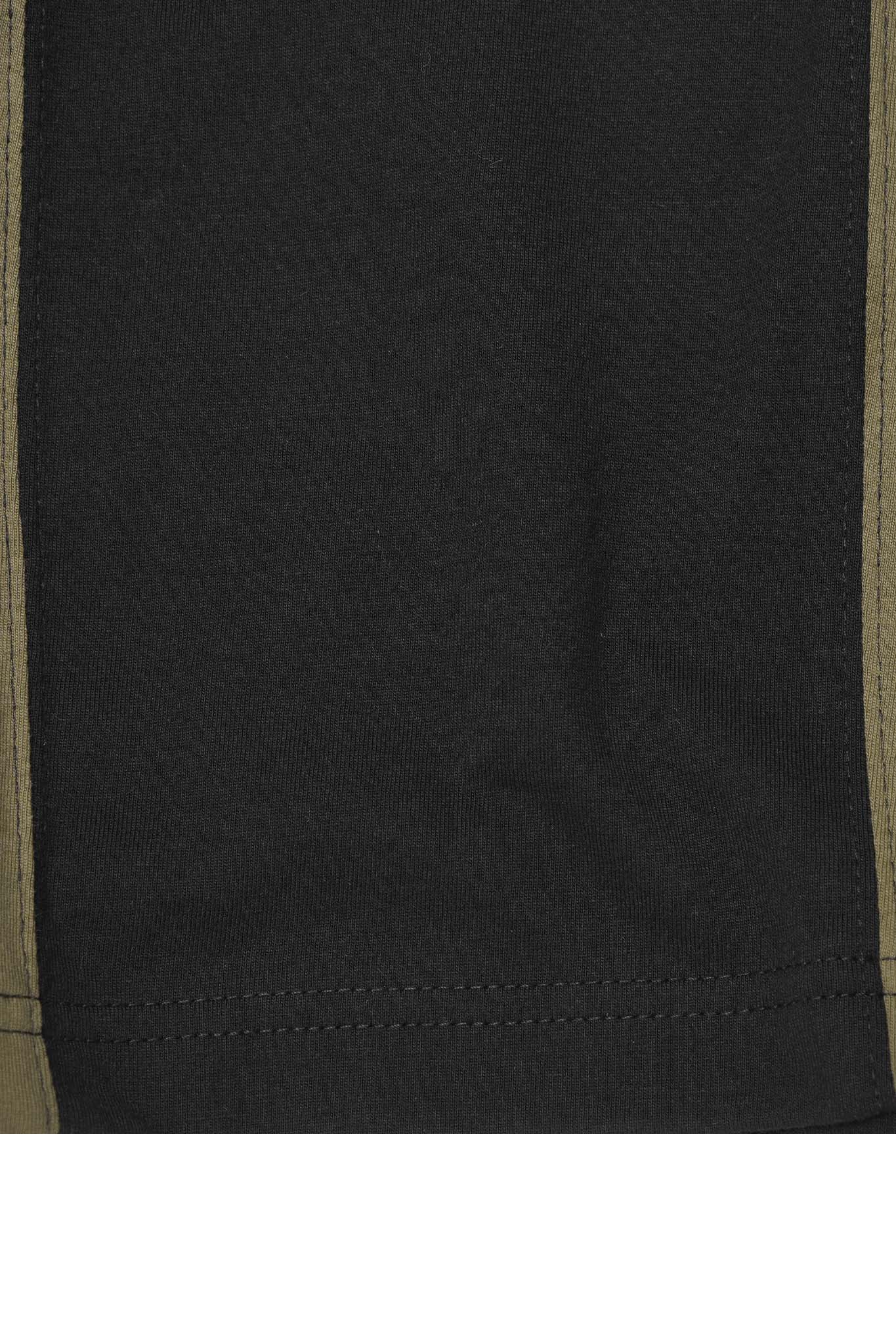 GRID TEE IN ANTHRACITE/OLIVE