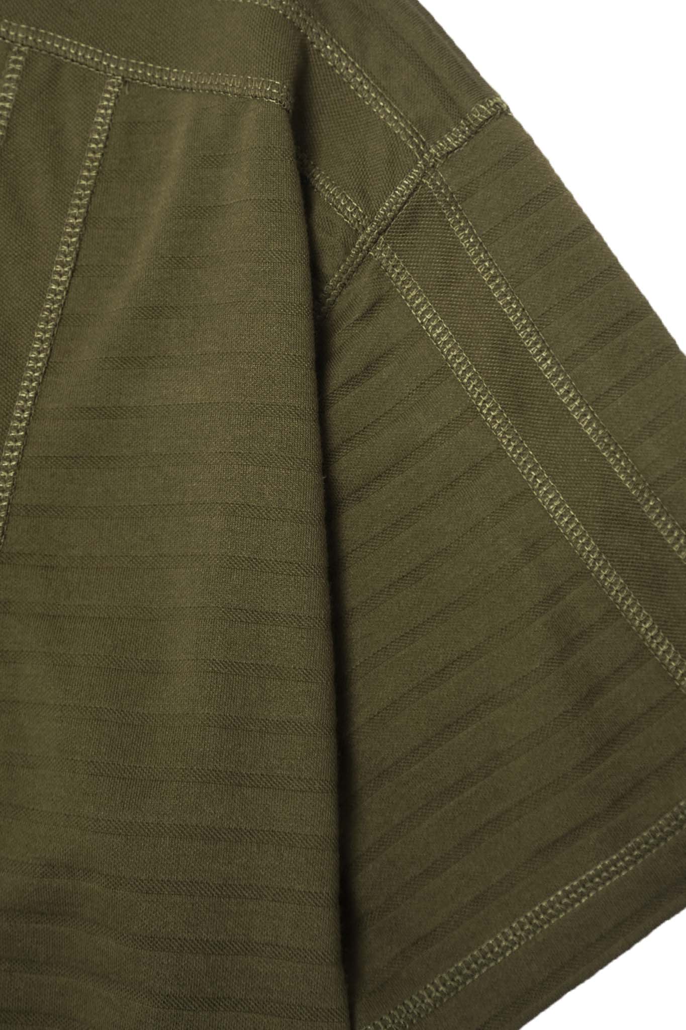 "FLOW" PIQUE TEE IN OLIVE