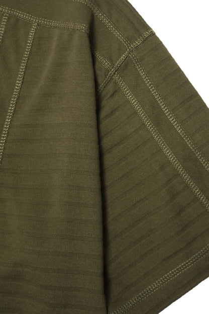 "FLOW" PIQUE TEE IN OLIVE