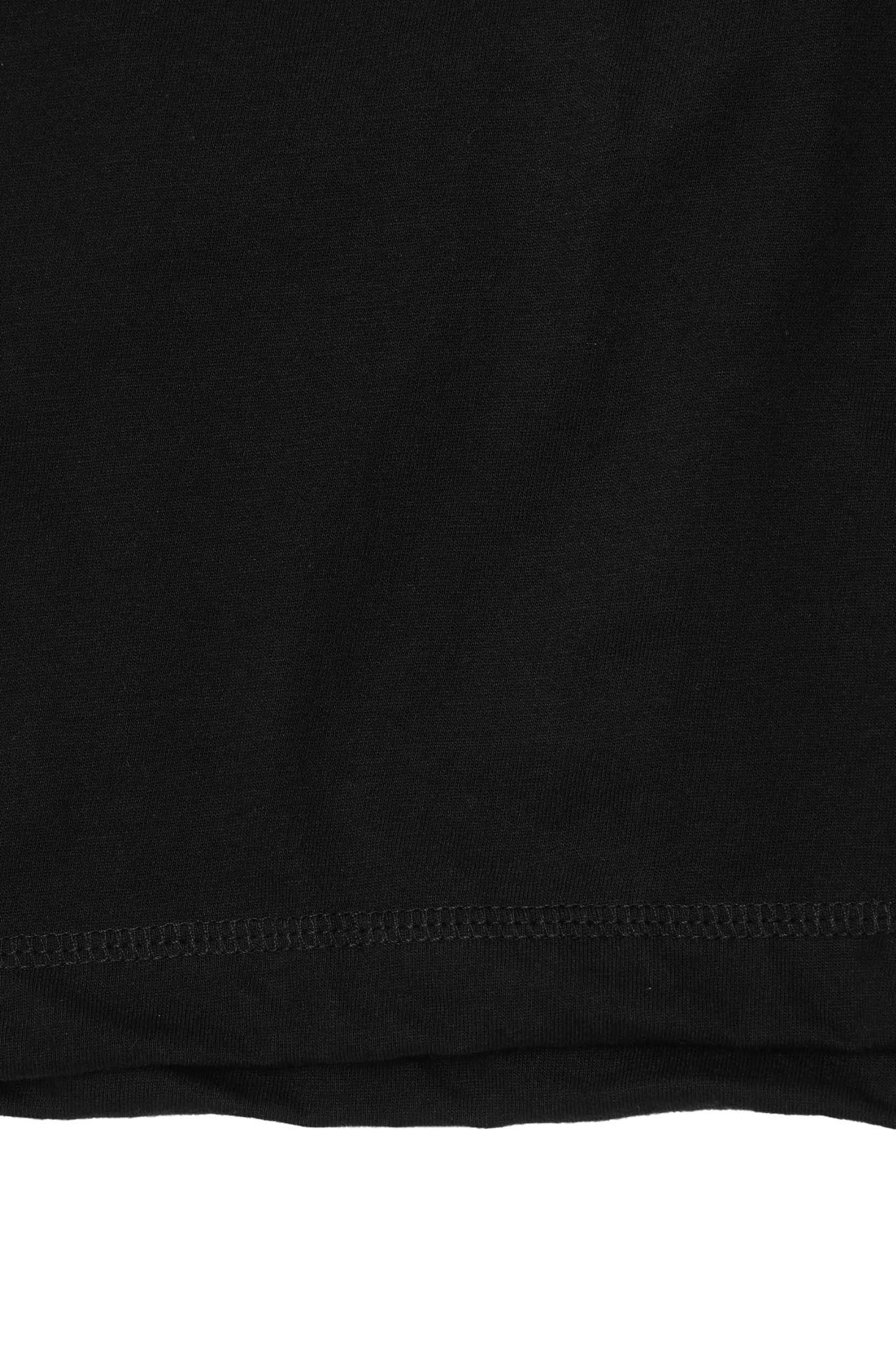 MILITIA MOCK NECK LITE TEE IN ANTHRACITE