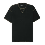 WAFFLE EXO™ MILITIA BOX TEE IN CAVIAR/OLIVE