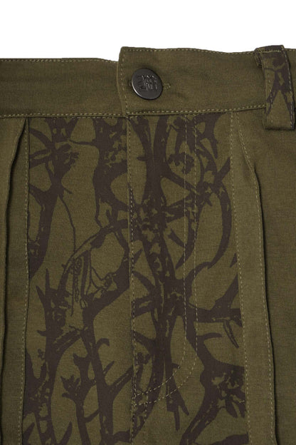 "VINES AND THORNS" OVERPOCKET PHAT PANTS IN OLIVE