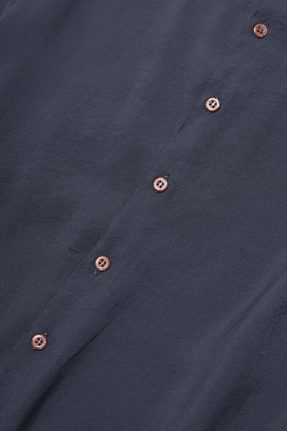 MANDARIN S/S SHIRT IN SLATE