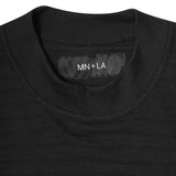 NEEDLEWORK MOCK NECK TEE IN TAIGA