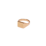 BLOCK GOLD RING