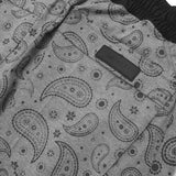 STRIDE SHORTS IN HEATHER GREY PAISLEY