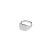 BLOCK SILVER RING