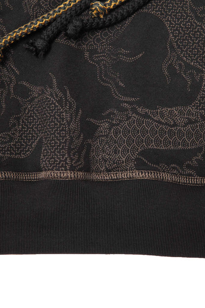 "YEAR OF THE DRAGON" HOODIE IN CAVIAR
