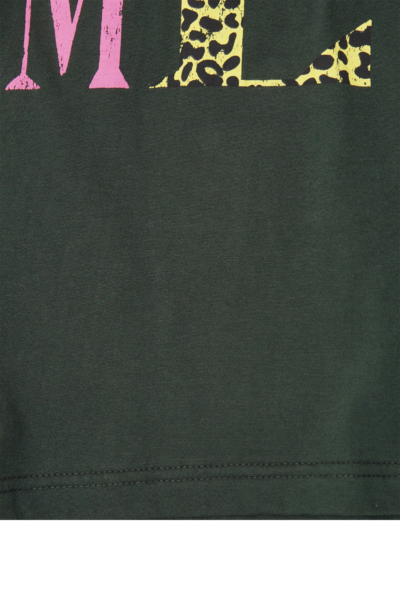 "CALL ME" TEE IN HUNTER GREEN