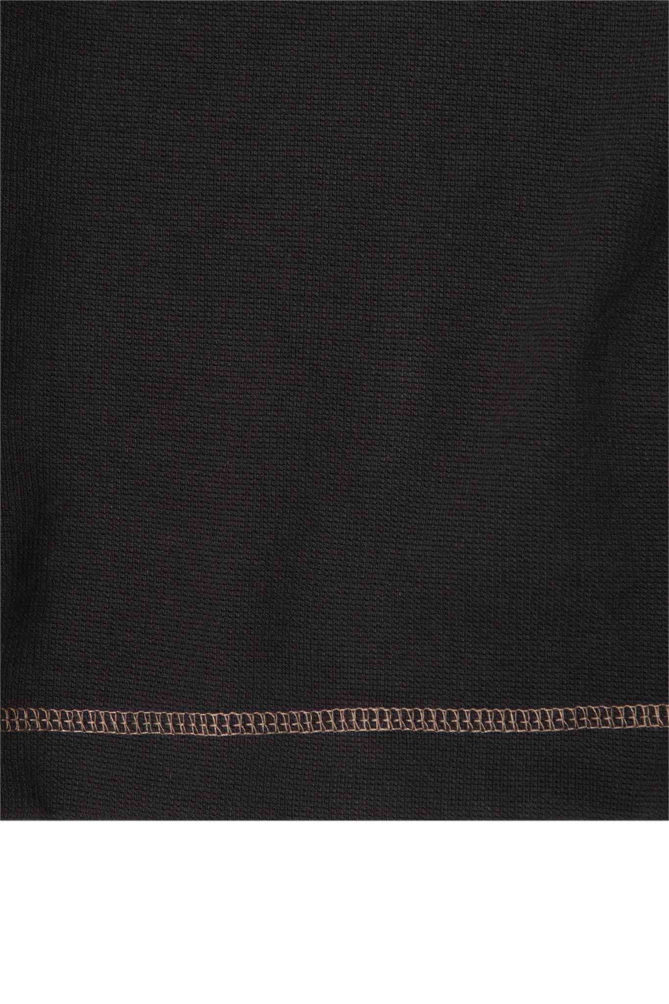 WAFFLE WEAVE LOUNGE TEE IN ANTHRACITE
