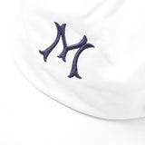 "HITTER" V3 5 PANEL HAT IN WHITE/NAVY