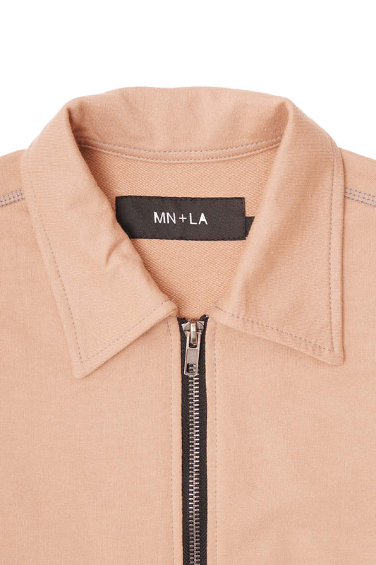 EXO™ ZIP TRUCKER JACKET IN WHEAT/HEATHER GREY