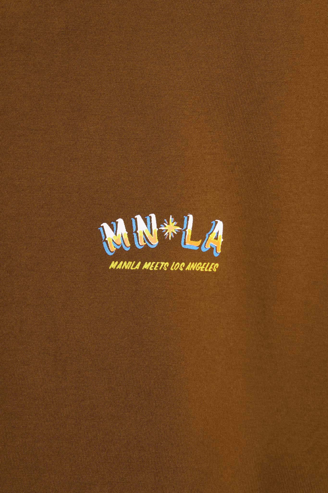 "GOLDEN COAST" TEE IN RUST