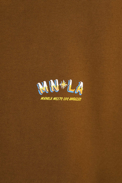 "GOLDEN COAST" TEE IN RUST