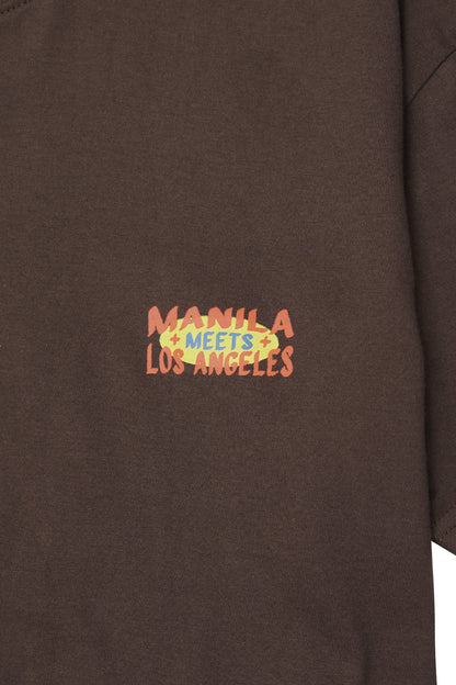 "FREEHAND" LOGO TEE IN WOOD