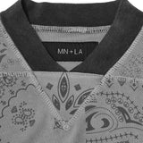 LEAGUE TEE IN STEEL PAISLEY