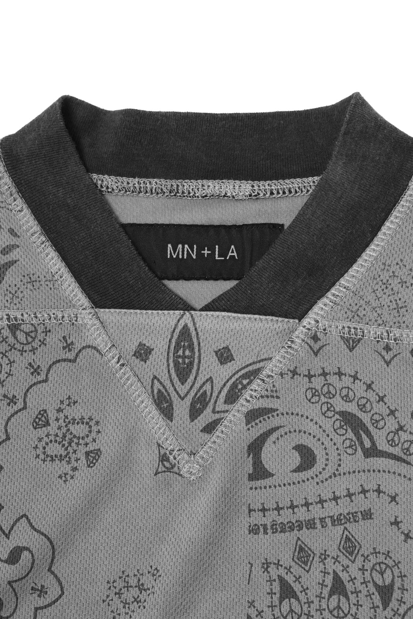 LEAGUE TEE IN STEEL PAISLEY