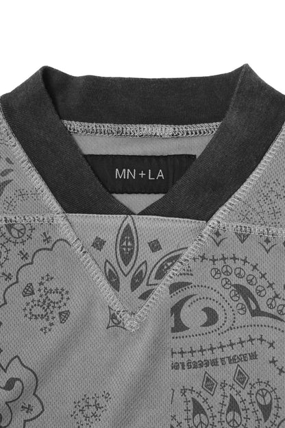 LEAGUE TEE IN STEEL PAISLEY