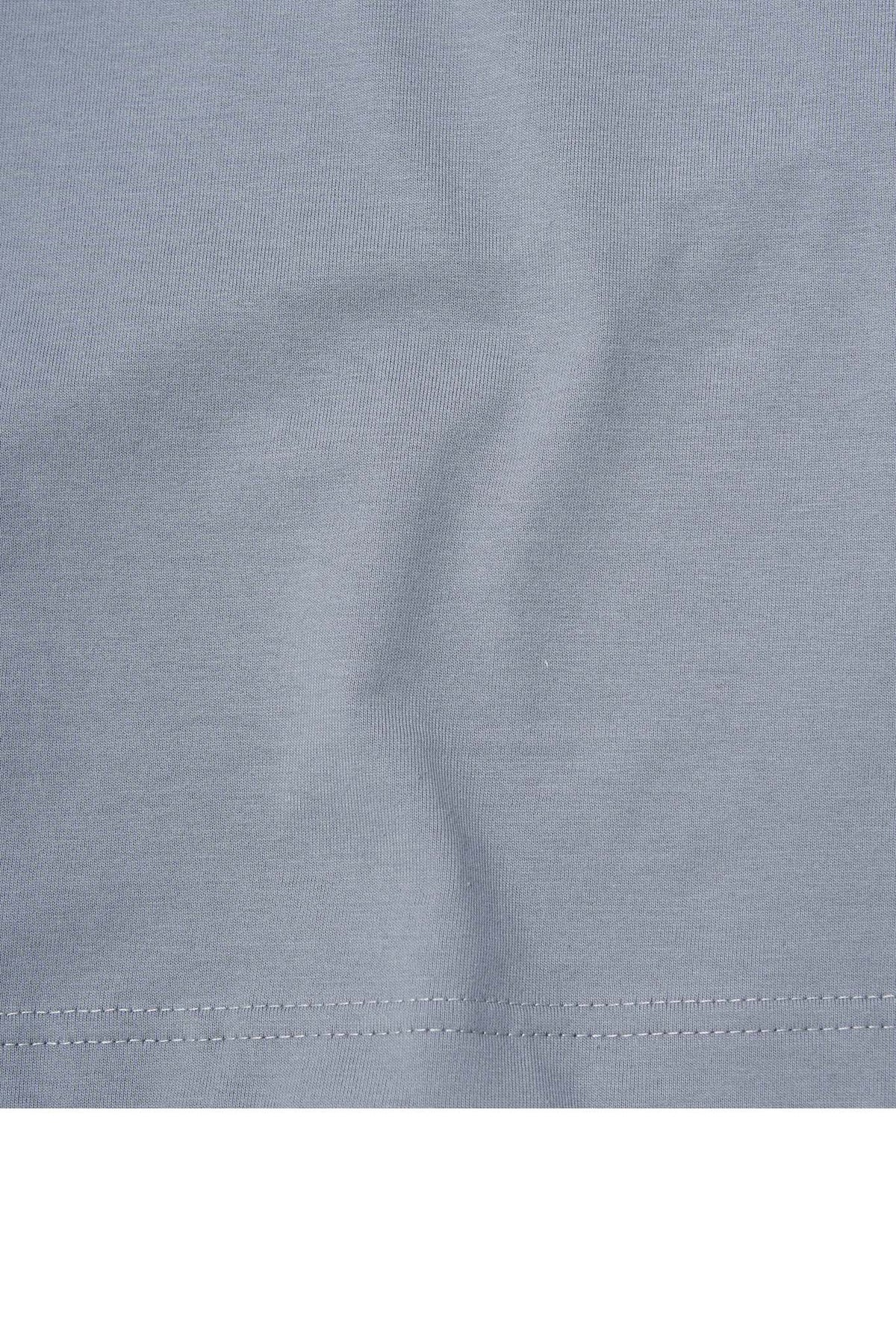 "BUS TIX" TEE IN GLACIER