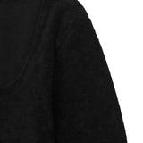 SCOOP NECK IN ANTHRACITE