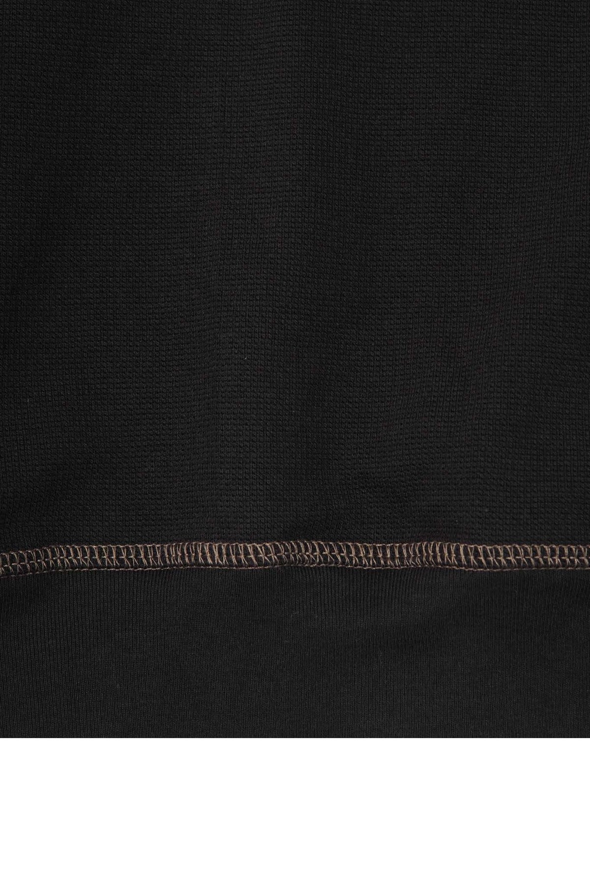 LITTLE HUMAN™ RUGBY L/S WAFFLE TEE IN ANTHRACITE/OLIVE