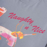 NAUGHTY N' NICE "COCKTAILS" LITE TEE IN GLACIER