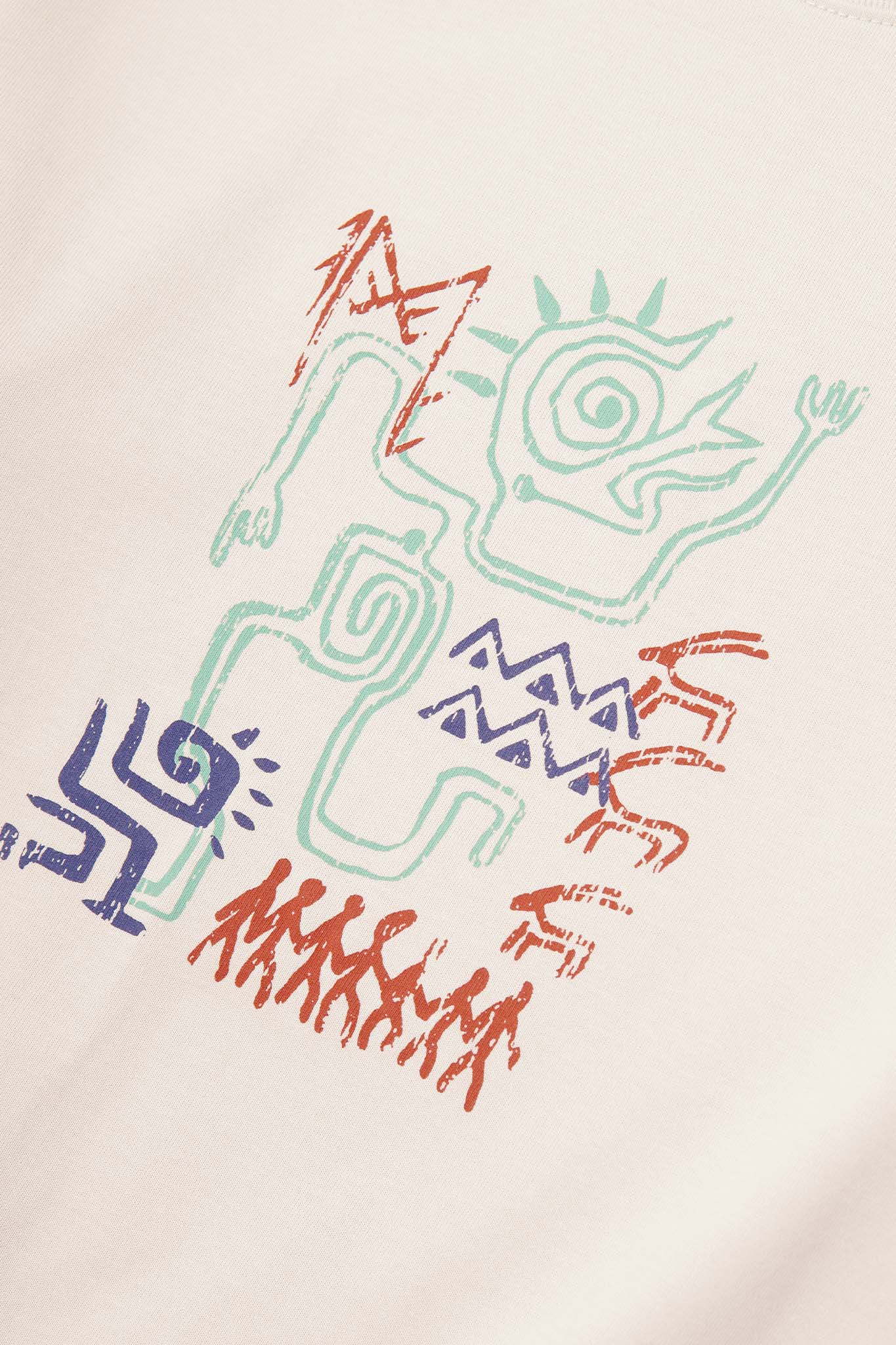 "SPIRIT WALKER" ULTRA HEAVY TEE IN OAT