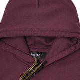 CUTOFF HOODIE IN WINE